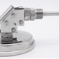 Thermomètres bimétalliques en acier inoxydable, tige d'immersion de réservoir, connexion angulaire