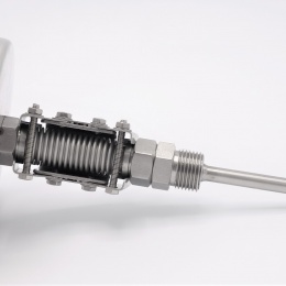 Thermomètres bimétalliques en acier inoxydable, tige d'immersion de réservoir, connexion angulaire