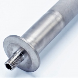 tige de carbonatation en titane en détail