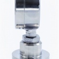 tlakoměr celonerezový s oddělovací membránou, číselník 63 mm, clamp límeček 64 mm, rozsah měření 0-4 bary