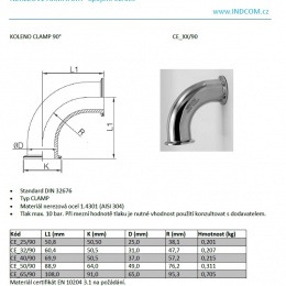 tri clamp coudes 90°clamp