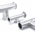 Tri CLAMP equal tees industrie des boissons Joint sanitaire en acier inoxydable 304