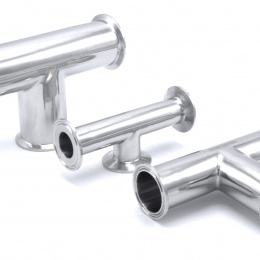 Tri CLAMP equal tees industrie des boissons Joint sanitaire en acier inoxydable 304