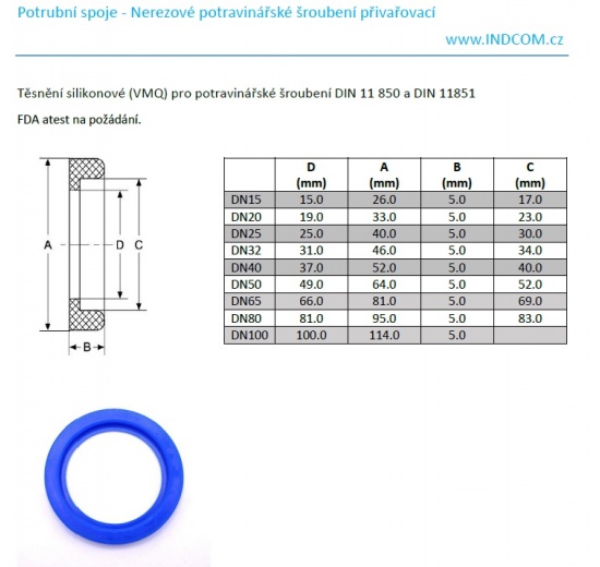 Tubulure conique à souder DIN11851 | DN15
