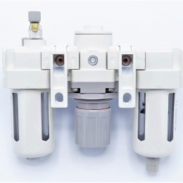 Unité combinée pour le réglage de l'air comprimé (régulateur + filtre + lubricateur) G 3/8"