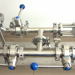 Valves directes en acier inoxydable, Clamp type C-C