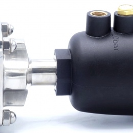 Vanne à membrane, commande: actionneur pneumatique, raccordement: CLAMP