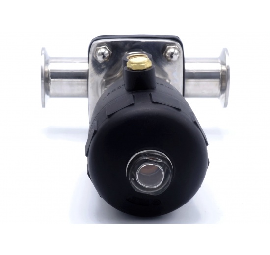 Vanne à membrane, commande: actionneur pneumatique, raccordement: CLAMP