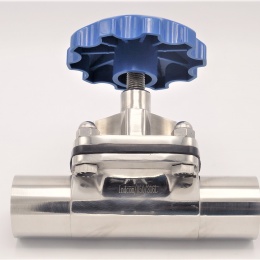 Vanne à membrane, manuelle, type de soudage S-S, EPDM | DN50