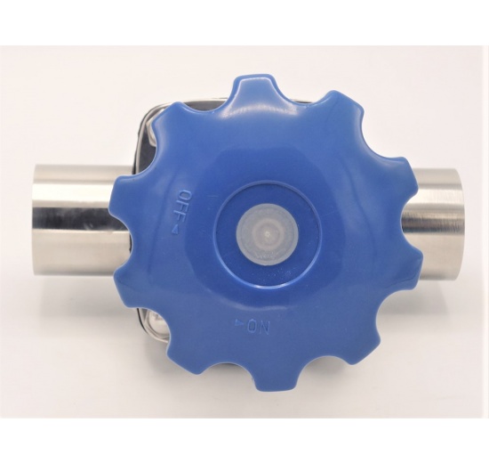 Vanne à membrane, manuelle, type de soudage S-S, EPDM | DN50