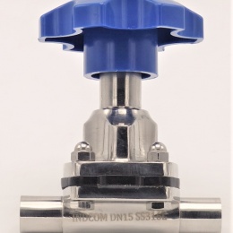 Vanne à membrane, type de soudage S-S, EPDM | DN15