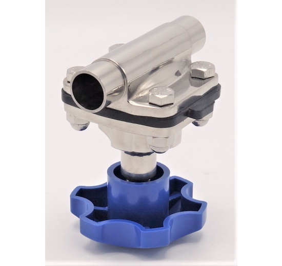 Vanne à membrane, type de soudage S-S, EPDM | DN20