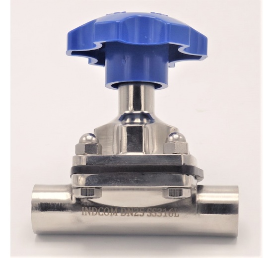 Vanne à membrane, type de soudage S-S, EPDM