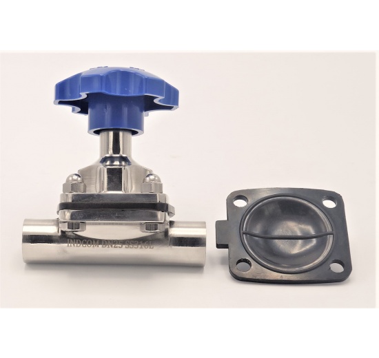 Vanne à membrane, type de soudage S-S, EPDM