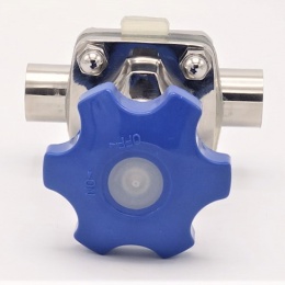 Vanne à membrane, type de soudage S-S, Silicone | DN20