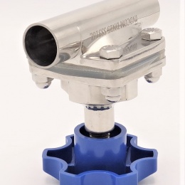 Vanne à membrane, type de soudage S-S, Silicone | DN25