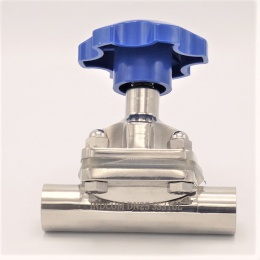 Vanne à membrane, type de soudage S-S, Silicone