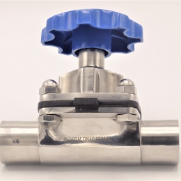 Vanne à membrane, type de soudage S-S, VMQ | DN40