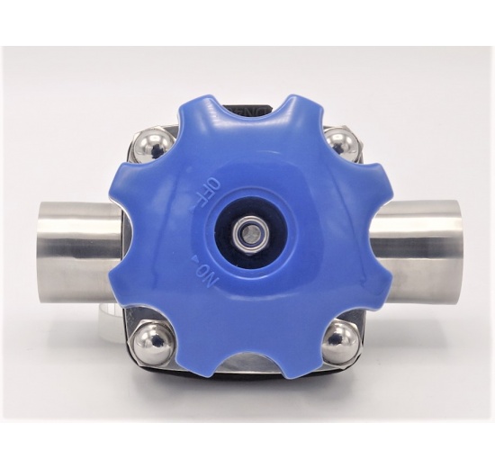 Vanne à membrane, type de soudage S-S, VMQ | DN40