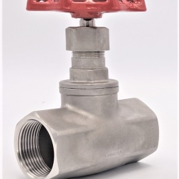 Vanne à soupape, d'arrêt, en acier inoxydable | 1 1/4”