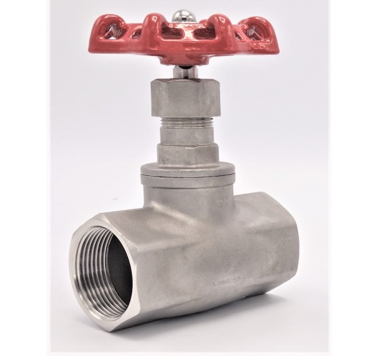 Vanne à soupape, d'arrêt, en acier inoxydable | 1 1/4”