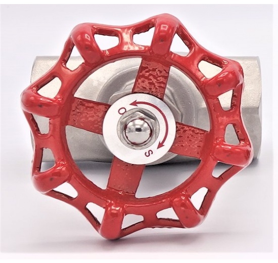 Vanne à soupape, d'arrêt, en acier inoxydable | 1 1/4”