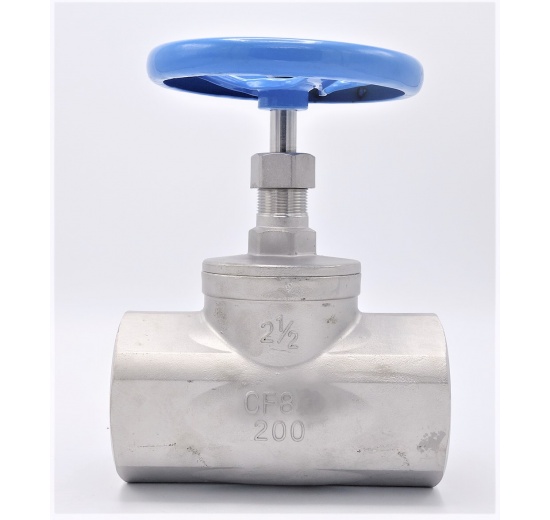 Vanne à soupape, d'arrêt, en acier inoxydable | 2 1/2”