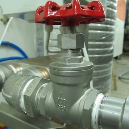 Vanne à soupape de régulation, d'arrêt, en acier inoxydable