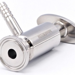 Vanne d'échantillonnage en acier inoxydable, connexion CLAMP| DN20 (K34)