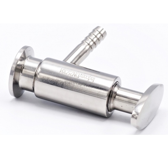 Vanne d'échantillonnage en acier inoxydable, connexion CLAMP| DN20 (K34)