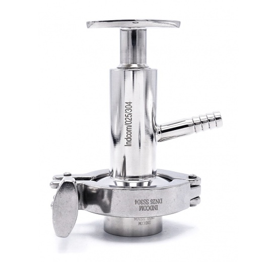 Vanne d'échantillonnage en acier inoxydable, connexion CLAMP | DN25