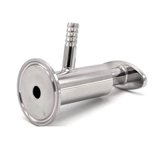 Vanne d'échantillonnage en acier inoxydable, connexion CLAMP | DN25