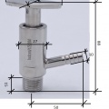 Vanne d'échantillonnage en inox, Clamp type | 1/2"