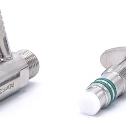 Vanne d'échantillonnage en inox, Clamp type | 1/2"