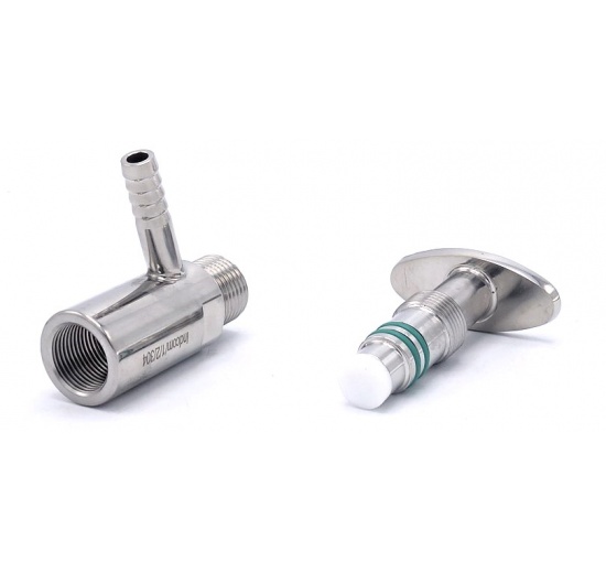 Vanne d'échantillonnage en inox, Clamp type | 1/2"