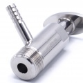 Vanne d'échantillonnage en inox, Clamp type | 3/4"