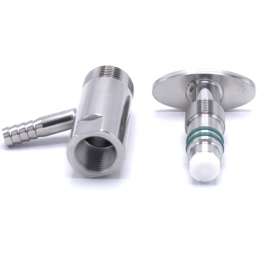 Vanne d'échantillonnage en inox, Clamp type | 3/4"