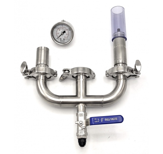 Vanne de spunding CLAMP Vanne de sécurité pour cuve de fermentation