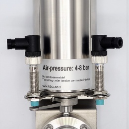 Vanne papillon à commande pneumatique, filetée / soudée, type G-S | DN25