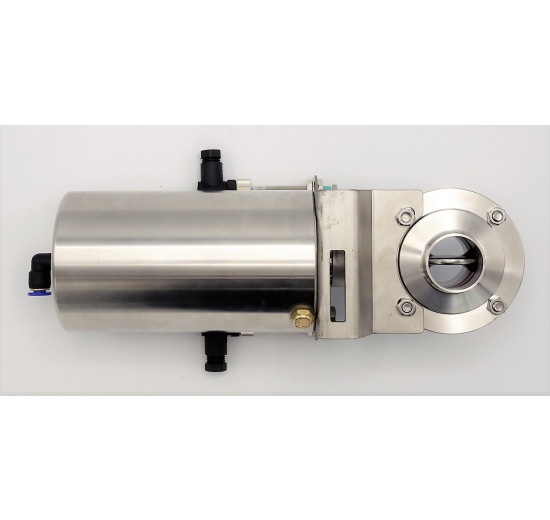 Vanne papillon à commande pneumatique, filetée / soudée, type G-S | DN32