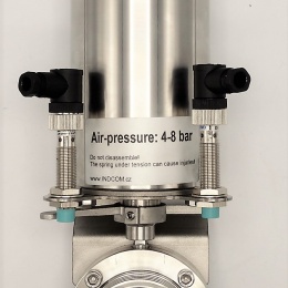 Vanne papillon à commande pneumatique, filetée / soudée, type G-S | DN40