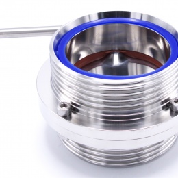 Vanne papillon filetées, en inox, DIN mâles G-G | DN100