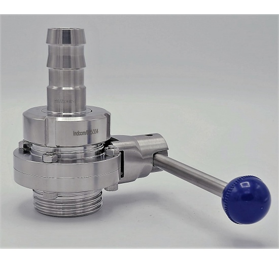 vanne papillon filetees en inox DIN males G-G DN25