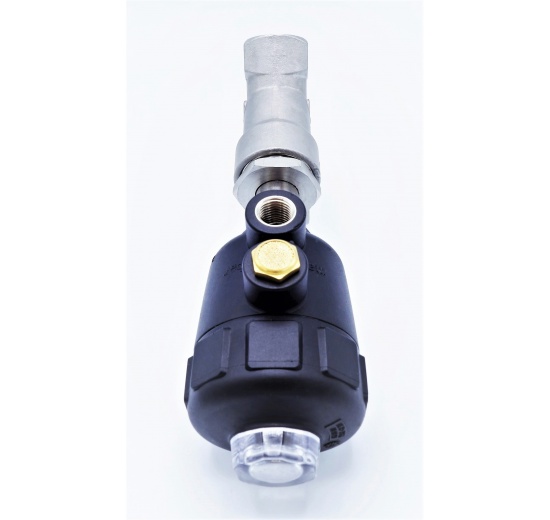 Vanne pneumatique avec le siège incliné-45° 3/4" Joint PPL