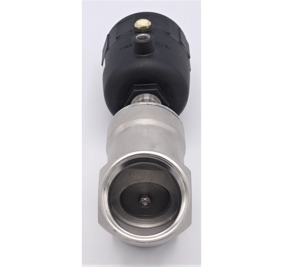 Vanne pneumatique avec le siège incliné-45°| filetage 2"