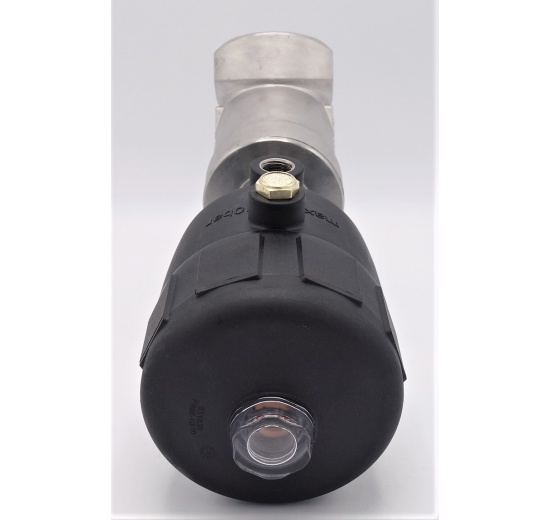 Vanne pneumatique avec le siège incliné-45°| filetage 2"