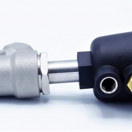 Vanne pneumatique avec le siège incliné-45° Filetage G 3/4 "