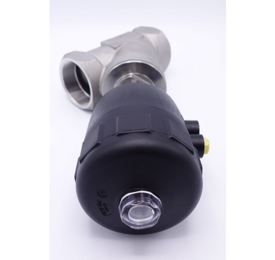 Vanne pneumatique avec le siège incliné-45°| G-filetage 2" Joint PPS