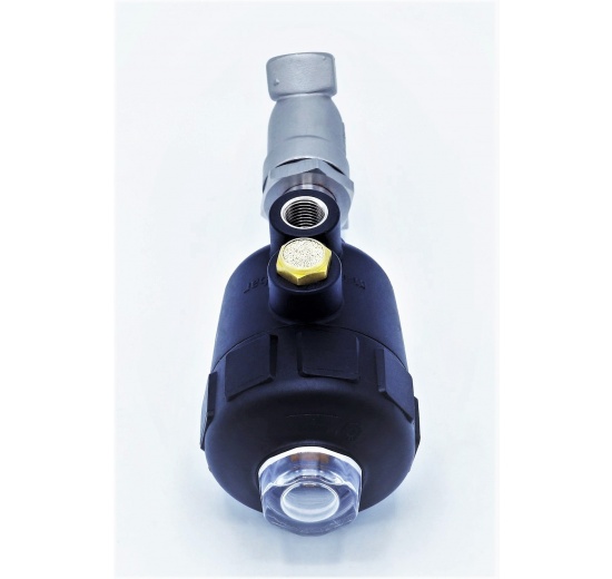 Vanne pneumatique avec le siège incliné-45°