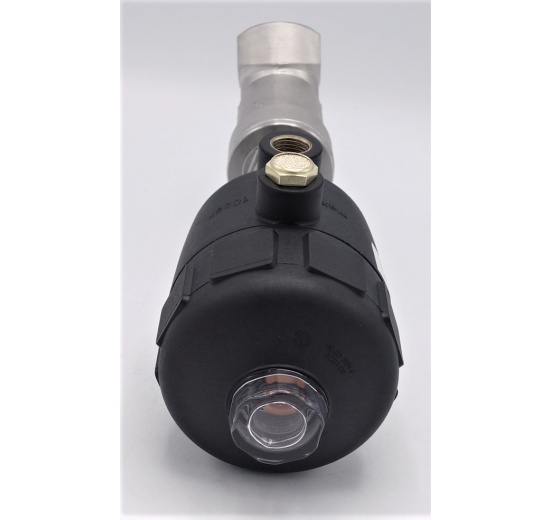 Vanne pneumatique avec le siège incliné-45°